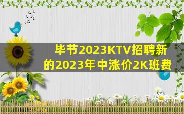 毕节2023KTV招聘新的2023年中涨价2K班费